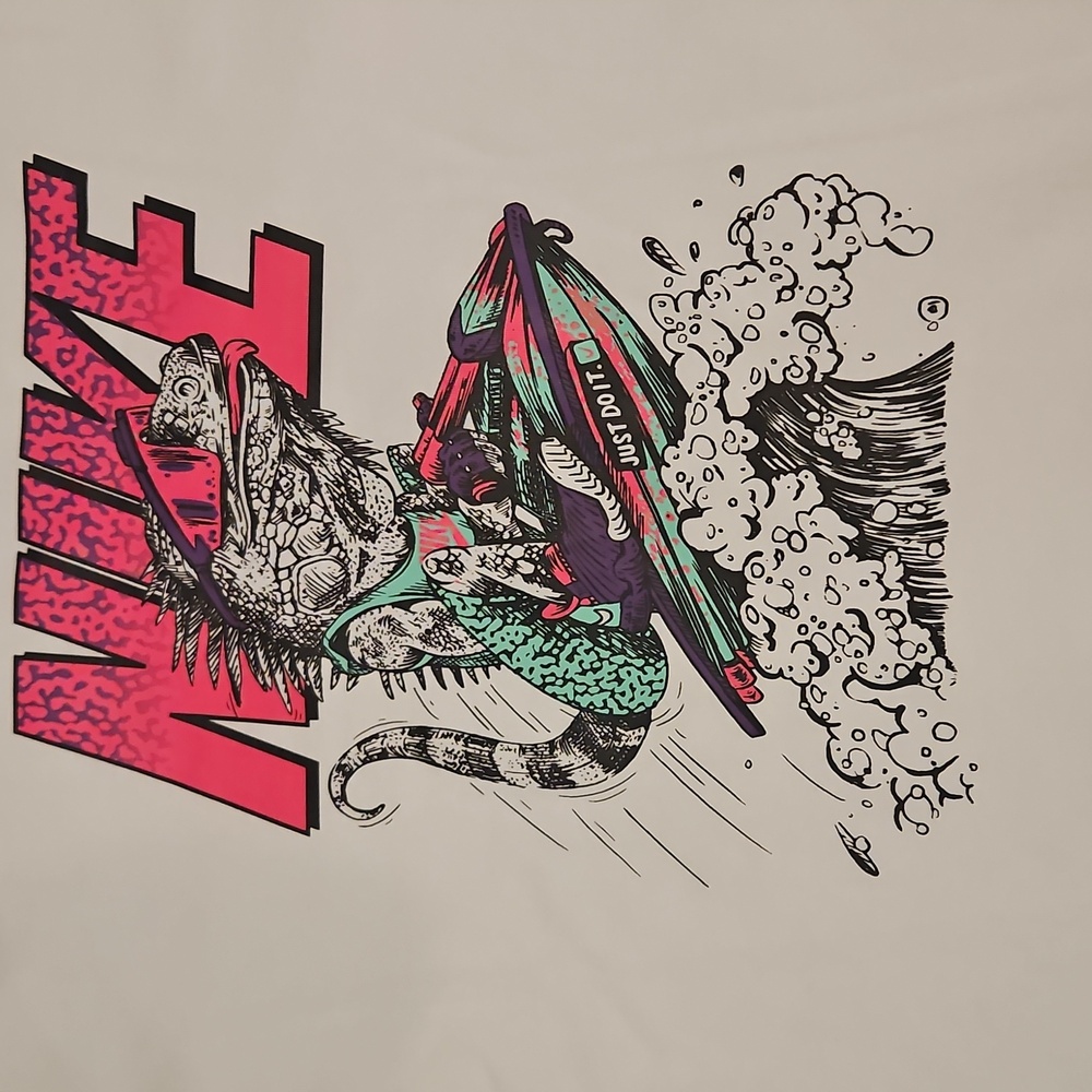Nike White Graphic Men's Shirt Sz XL - Picture 3 of 6